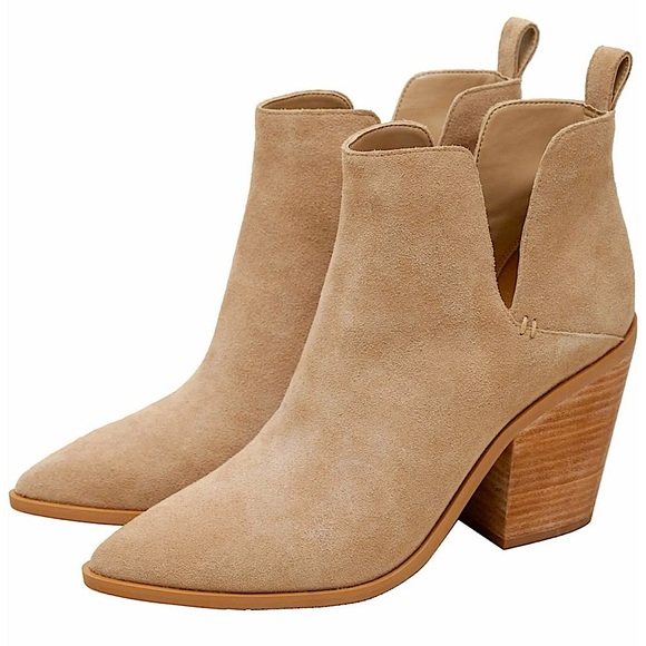 Vince Camuto Gigietta Suede Leather Block Heel Bootie - Picture 8 of 16